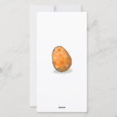 Pasenkuiken uitgekomen feestdagenkaart (Achterkant)