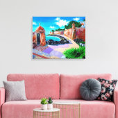 Paseo de la Princesa, SJ Puerto Rico - Canvas Afdruk (Insitu (Woonkamer))