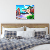 Paseo de la Princesa, SJ Puerto Rico - Canvas Afdruk (Insitu (Slaapkamer))