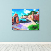 Paseo de la Princesa, SJ Puerto Rico - Canvas Afdruk (Insitu (Houten vloer))