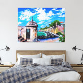 Paseo del Morro, Oude San Juan, Puerto Rico Canvas (Insitu (Slaapkamer))