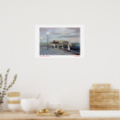 Paseo del Parrote (A Coruña) Poster (Keuken)