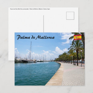 Paseo maritimo - Palma de Mallorca, Spanje Briefkaart