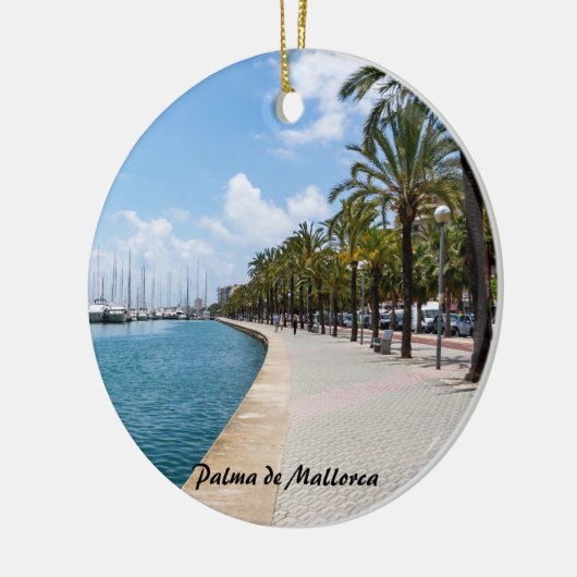 Paseo maritimo - Palma de Mallorca, Spanje Keramisch Ornament (Links)
