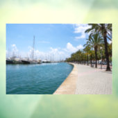 Paseo maritimo - Palma de Mallorca, Spanje Raamsticker (Vel 3)
