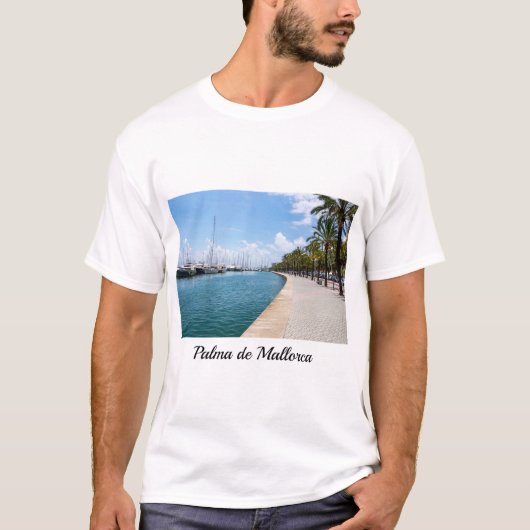 Paseo maritimo - Palma de Mallorca, Spanje T-shirt (Voorkant)