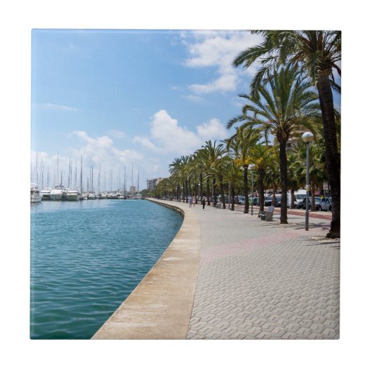 Paseo maritimo - Palma de Mallorca, Spanje Tegeltje (Voorkant)
