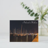 Paseo maritimo 's nachts - Palma de Mallorca Briefkaart (Staand voorkant)