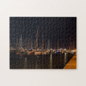 Paseo maritimo 's nachts - Palma de Mallorca Legpuzzel (Horizontaal)