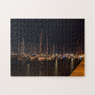 Paseo maritimo 's nachts - Palma de Mallorca Legpuzzel