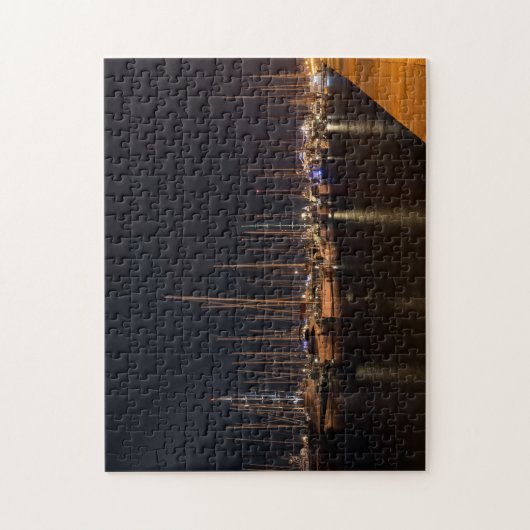 Paseo maritimo 's nachts - Palma de Mallorca Legpuzzel (Verticaal)