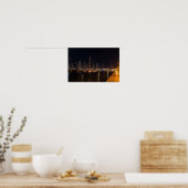 Paseo maritimo 's nachts - Palma de Mallorca Poster (Keuken)