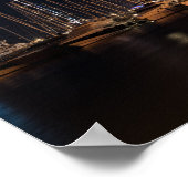 Paseo maritimo 's nachts - Palma de Mallorca Poster (Hoek)