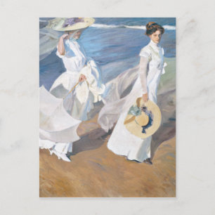 Paseo por la playa - Sorolla - 1909 Briefkaart
