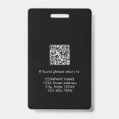 Pasfoto ID-badge voor medisch personeel Badge (Achterkant)