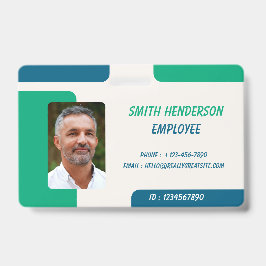 Pasfoto ID-badge voor werknemers Badge