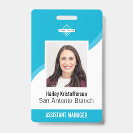 Pasfoto Identificatiekaart met Naam en Logo voor Z Badge