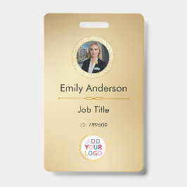 Pasfoto Logo ID Badge voor Zakelijke Medewerkers