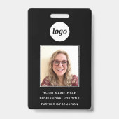Pasfoto Schoon Professioneel Naam Badge (Voorzijde)