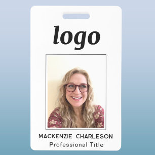 Pasfoto Schoon Professioneel Naam Badge