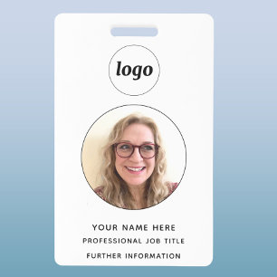 Pasfoto Schoon Professioneel Naam Badge