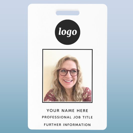 Pasfoto Schoon Professioneel Naam Badge