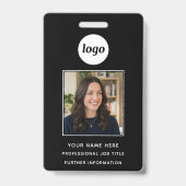 Pasfoto Schoon Professioneel Naam Badge (Voorzijde)