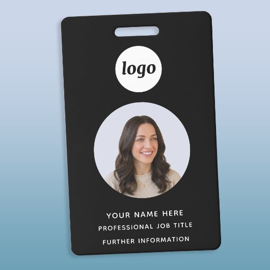 Pasfoto Schoon Professioneel Zwart Naam Badge