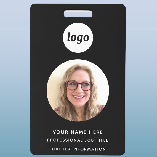 Pasfoto Schoon Professioneel Zwart Naam Badge
