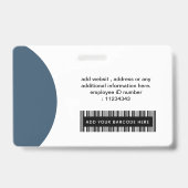 Pasfoto van de werknemer, Streepjescode, Lo Badge (Achterkant)