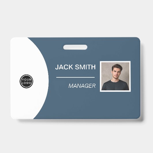 Pasfoto van de werknemer, Streepjescode, Lo Badge (Voorzijde)