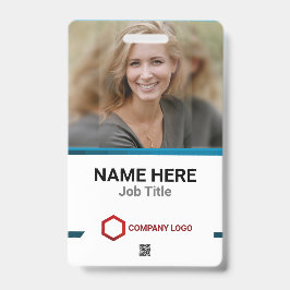 Pasfoto Werknemers Badge Logo Streepjescode Naam B