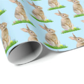 Pasgebak en eieren op blauw cadeaupapier (Rol Hoek)