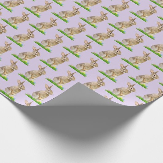 Pasgebak en eitjes op Paars Cadeaupapier (Hoek)