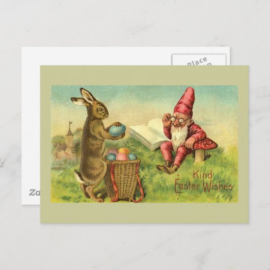 Pasgebak en  maaltijden feestdagenkaart (Voorkant / Achterkant)