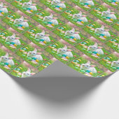 Pasgebak met gekleurde eieren cadeaupapier (Hoek)