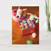 Pasgebaren en dozen eieren Kaart (Voorkant)