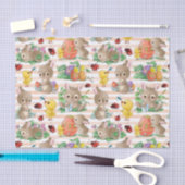 Pasgebaren en kippen tissuepapier (Craft)