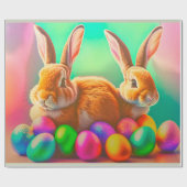 Pasgebaren en kleurrijk Collectie van eieren Cadeaupapier (Vlak)