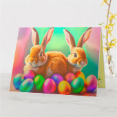 Pasgebaren en kleurrijk Collectie van eieren Kaart (Gele Bloem)