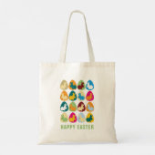 Pasgebaren en paaseieren Canvas tas (Achterkant)