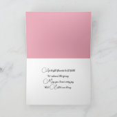 Pasgebaren in de tuin feestdagen kaart (Binnen)