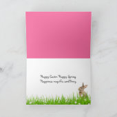 Pasgebaren in de tuin feestdagen kaart (Binnen)