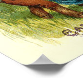 Pasgebaren in  rooster met hoge tonen poster (Hoek)