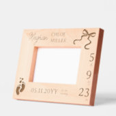 Pasgeboren Afbeelding Lijst Keepsake, Nieuwe Ouder Gegraveerde Lijstjes (Links)