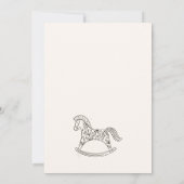 Pasgeboren baby-art kaart (Achterkant)