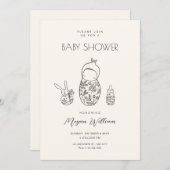 Pasgeboren baby-art kaart (Voorkant / Achterkant)