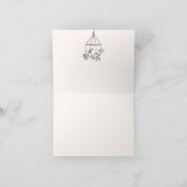 Pasgeboren baby-art kaart (Binnen)