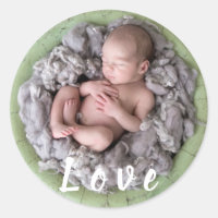 Pasgeboren baby bekendmaking liefde Baby foto afbe