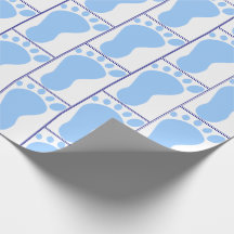 Pasgeboren Baby Boy Blue Foot indruk